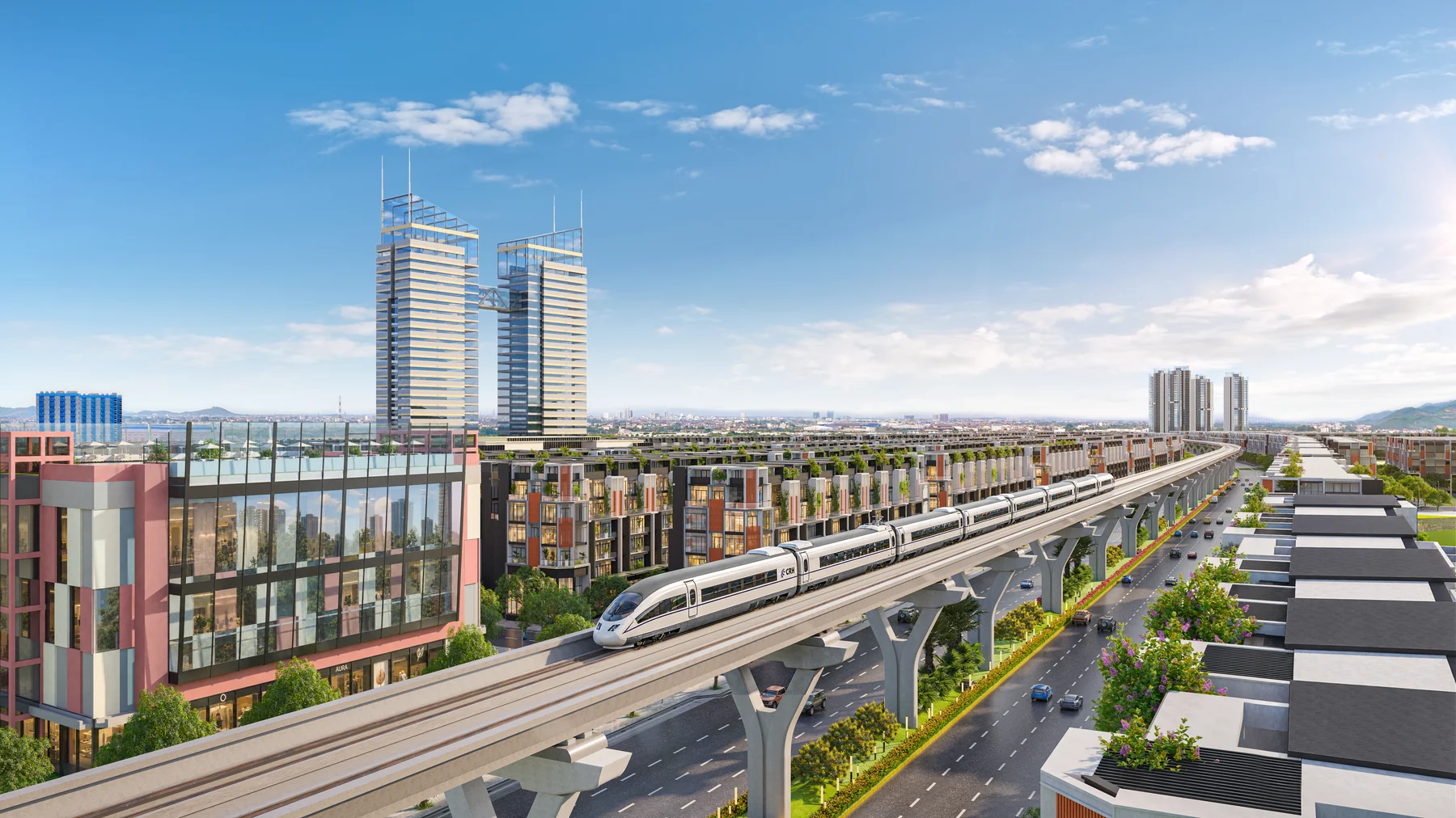 Phối cảnh tuyến Metro tại ION CITY